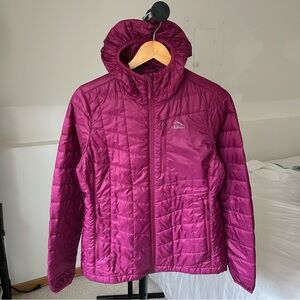 LL Bean Primaloft Packaway Hooded Puffer Jacket Pink Women’s XS